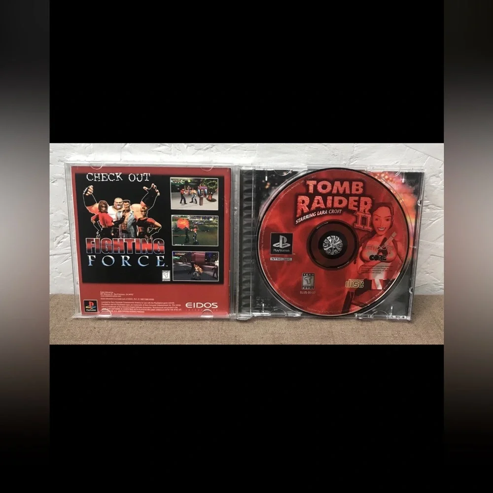 Lot of 2 PlayStation 1 PS1 Games: Street Sk8er & Tomb Raider II (2) Complete USA
